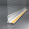 LIKOV LILS-US8L lišta okenní začišť. s krycí lamelou a sklovlák. tkaninou 100mm délka 1,4m